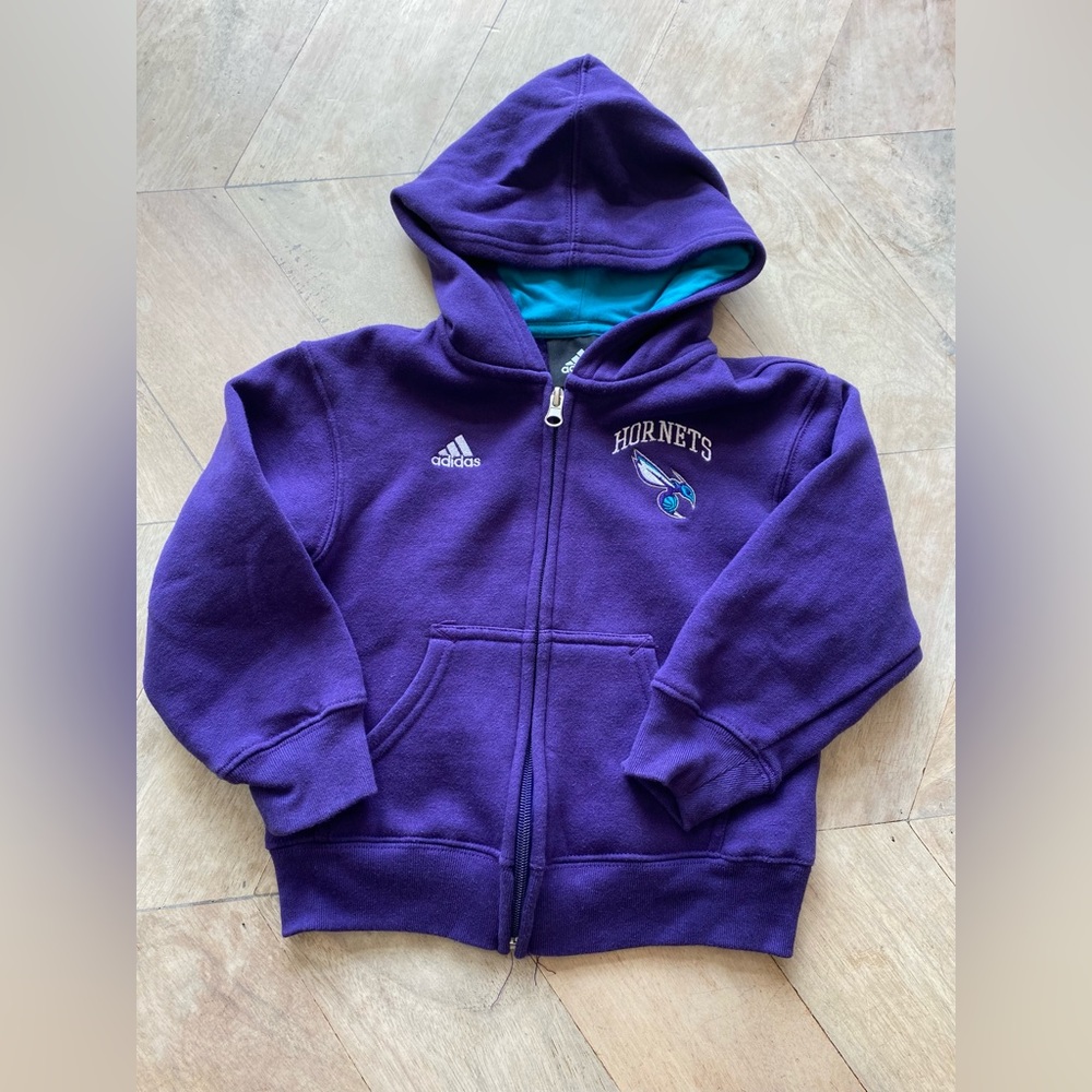 3t Charlotte Hornets Adidas Zip Up Hoodie